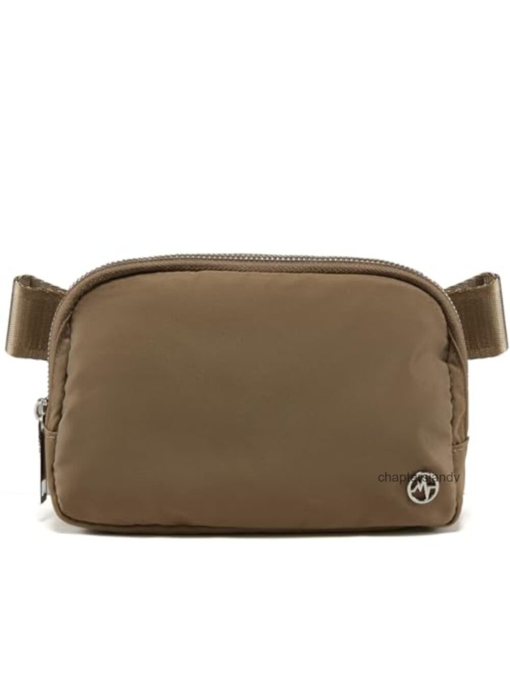 Nylon Crossbody Belt Bag 1L Adjustable Strap Wide Zipper Travel Waist Pack